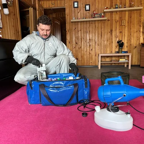 ФОТО Полное удаление ртути в помещениях в рабочем поселке Московской области Ильинский