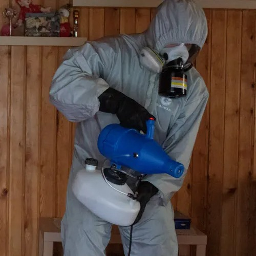 ФОТО Дезинфекция в рабочем поселке Московской области Ильинский